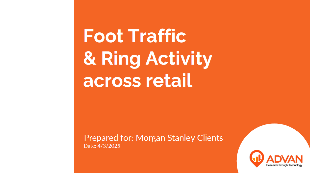 Morgan Stanley - Foot Traffic & Ring Activity across retail